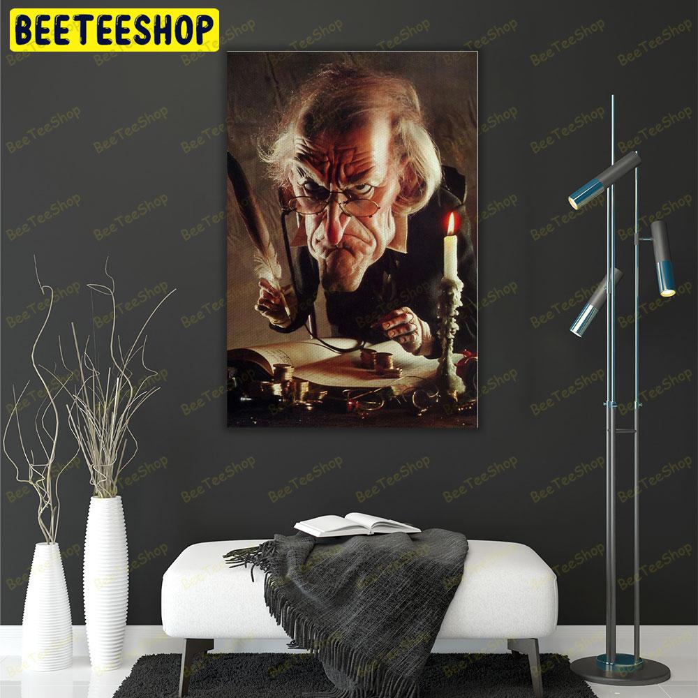 Big Head Scrooge A Christmas Carol Trending US Portrait Canvas