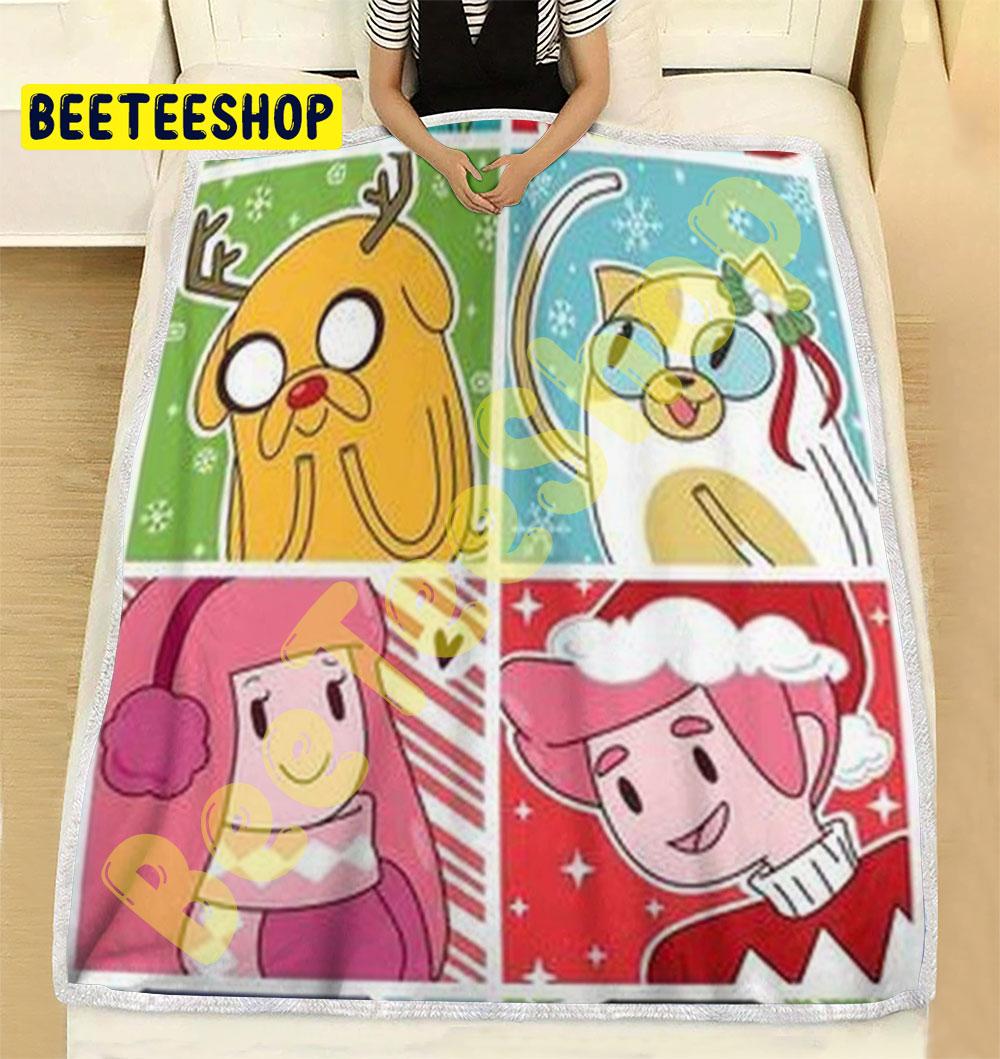 Cute Adventure Time Christmas 3 Trending Blanket