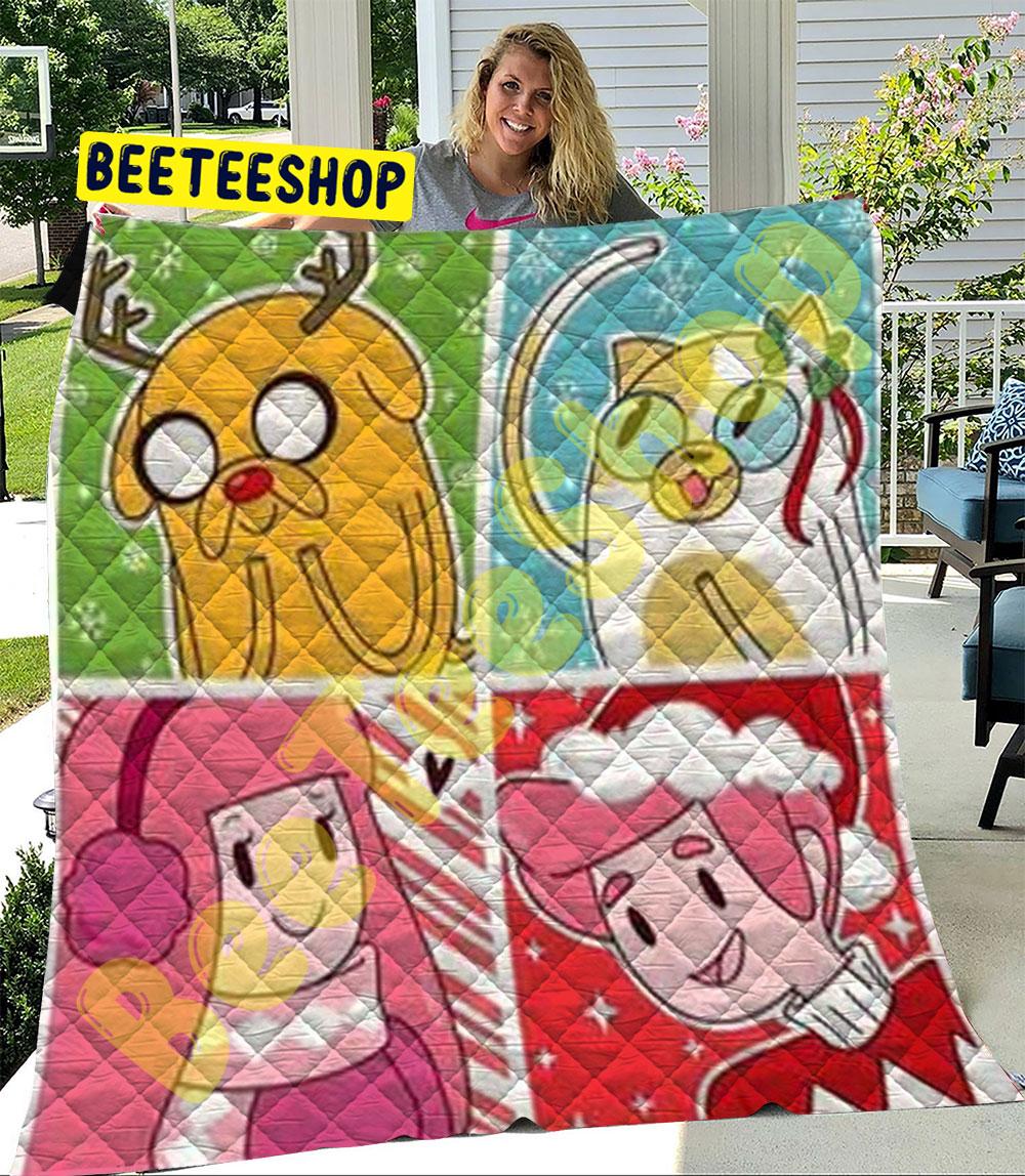 Cute Adventure Time Christmas 3 Trending Quilt