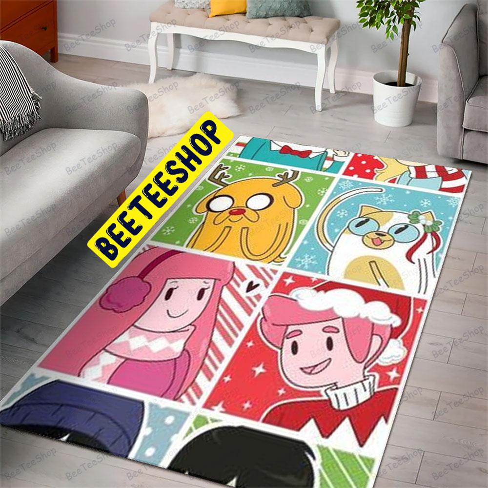 Cute Adventure Time Christmas 3 Trending Rug Rectangle