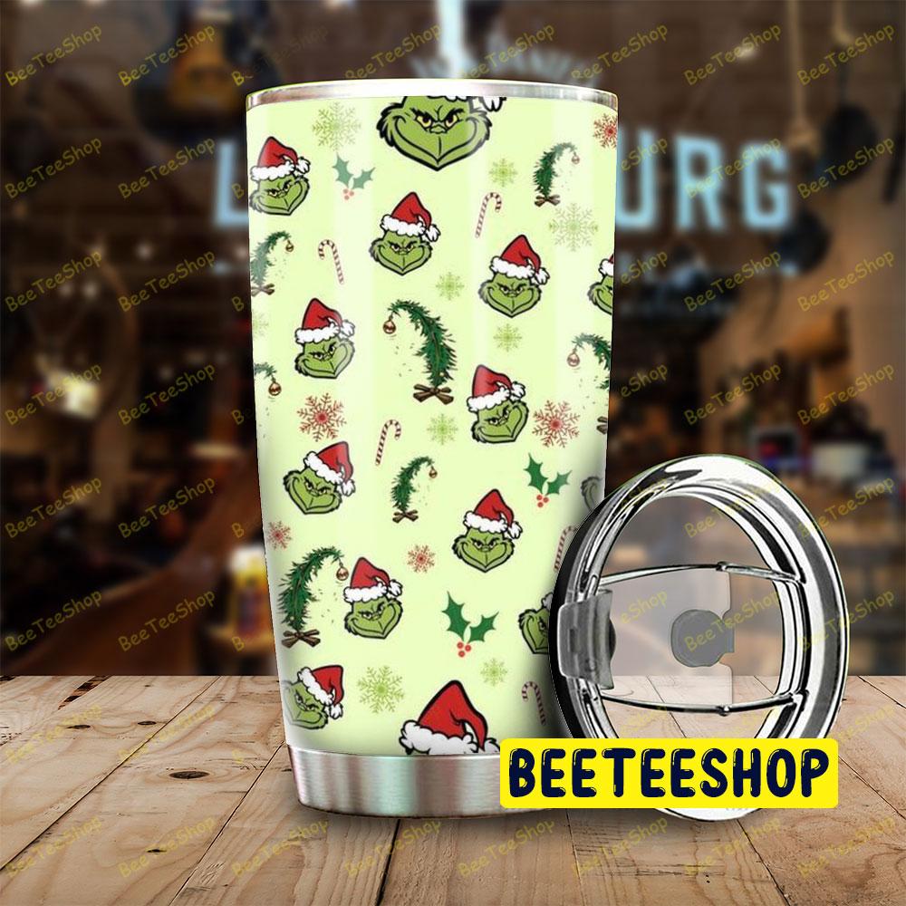 Cute Christmas Tree With Grinch Trending Tumbler