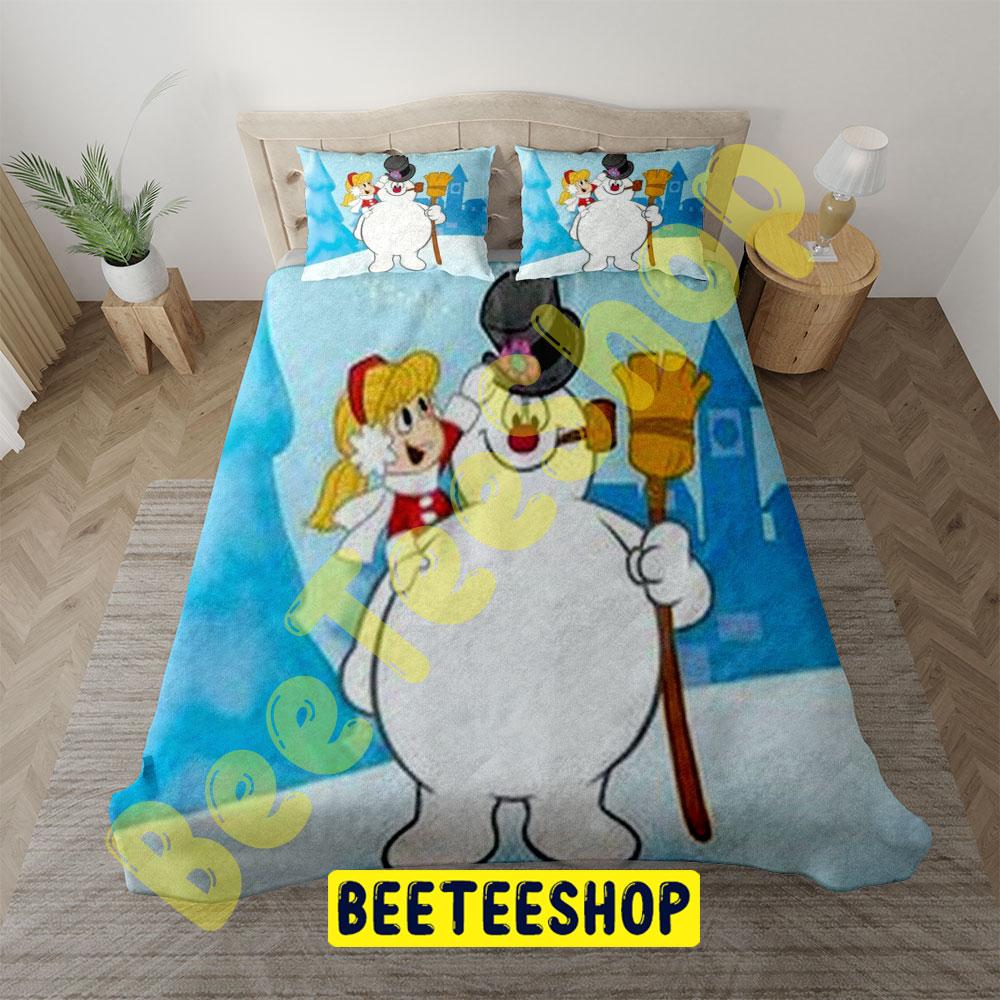 Cute Frosty The Snowman 2 Trending Bedding Set