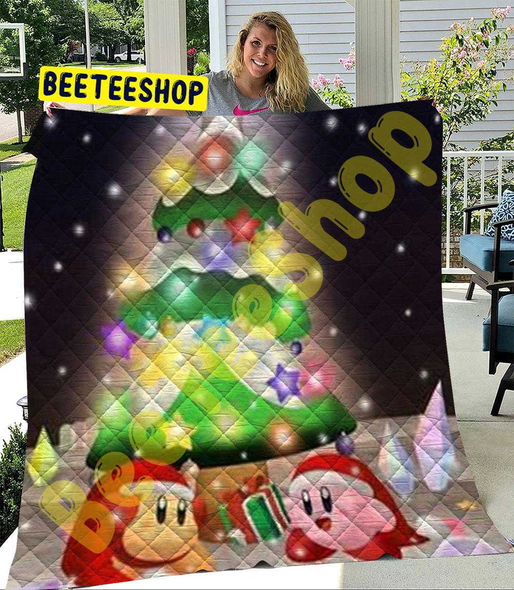 Cute Kirby Christmas 06 Trending Quilt