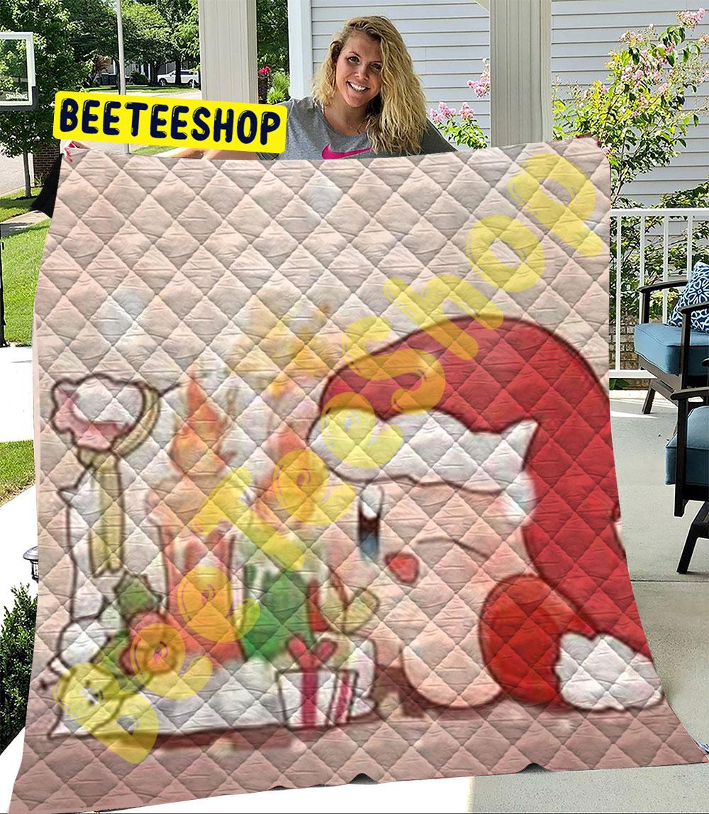 Cute Kirby Christmas 11 Trending Quilt