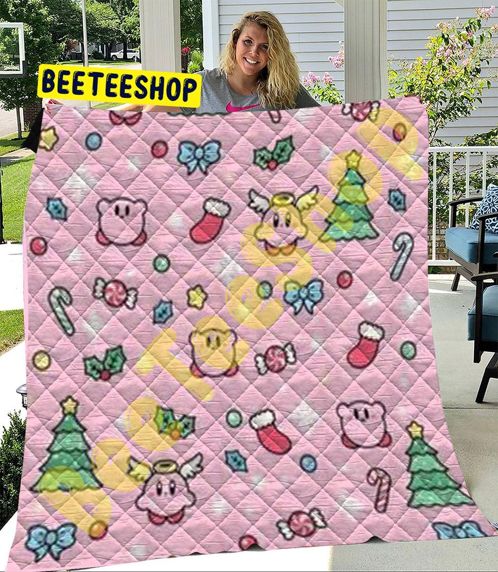 Cute Kirby Christmas 13 Trending Quilt