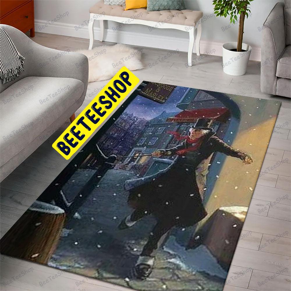 Dance Snow Scrooge A Christmas Carol Trending Rug Rectangle