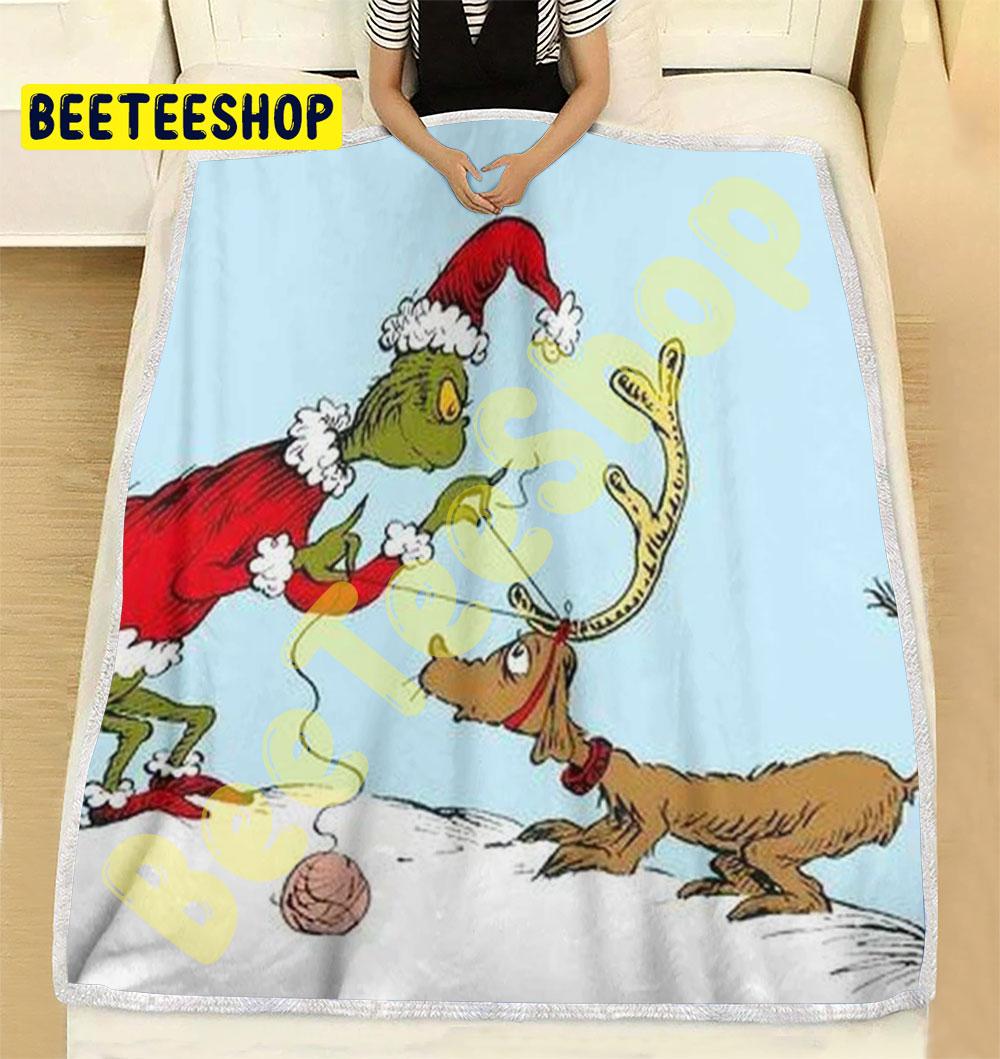 Dr Seuss’ How The Grinch Stole Christmas 01 Trending Blanket