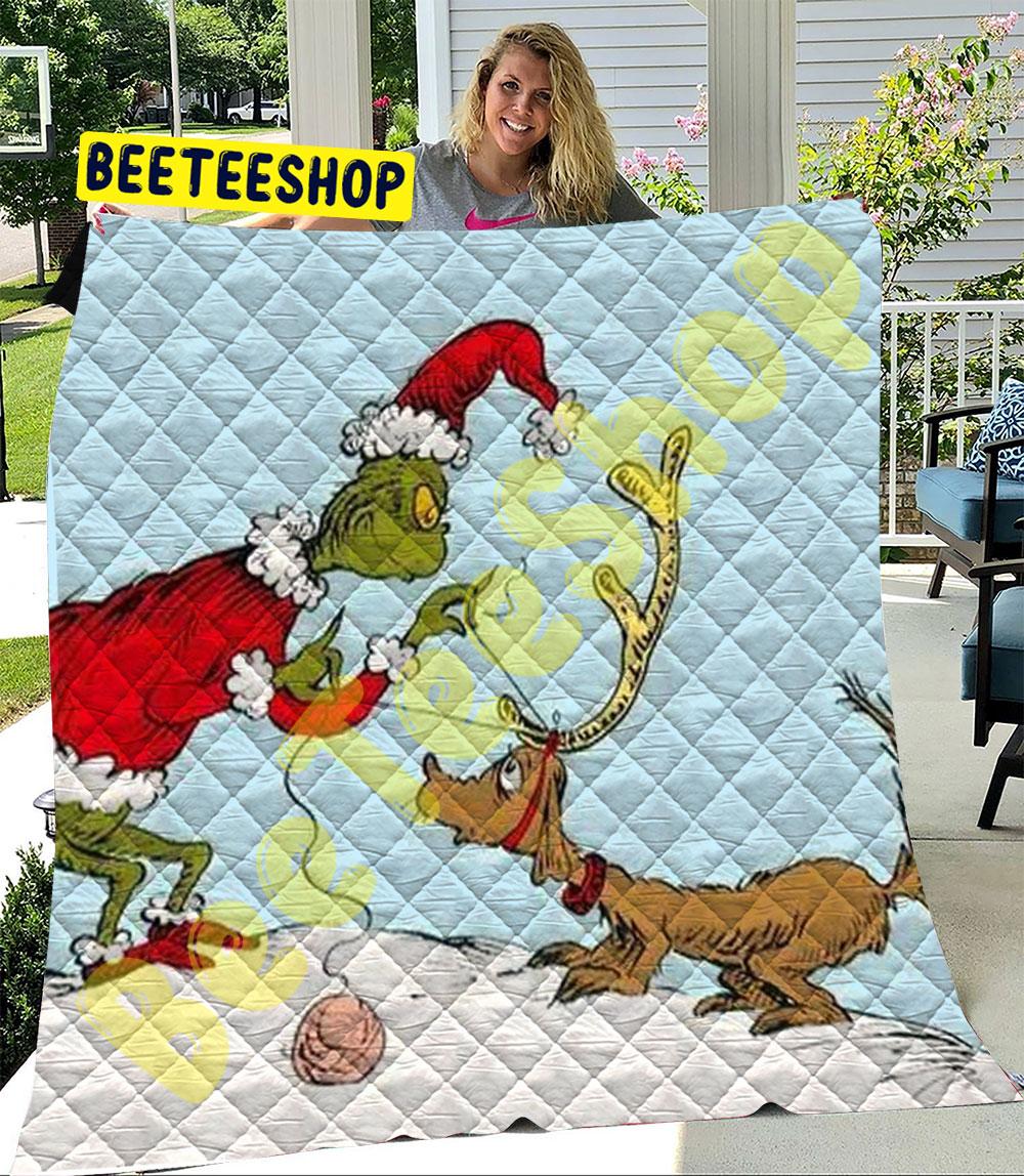 Dr Seuss’ How The Grinch Stole Christmas 01 Trending Quilt