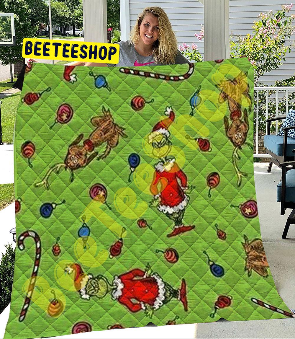 Dr Seuss’ How The Grinch Stole Christmas 17 Trending Quilt