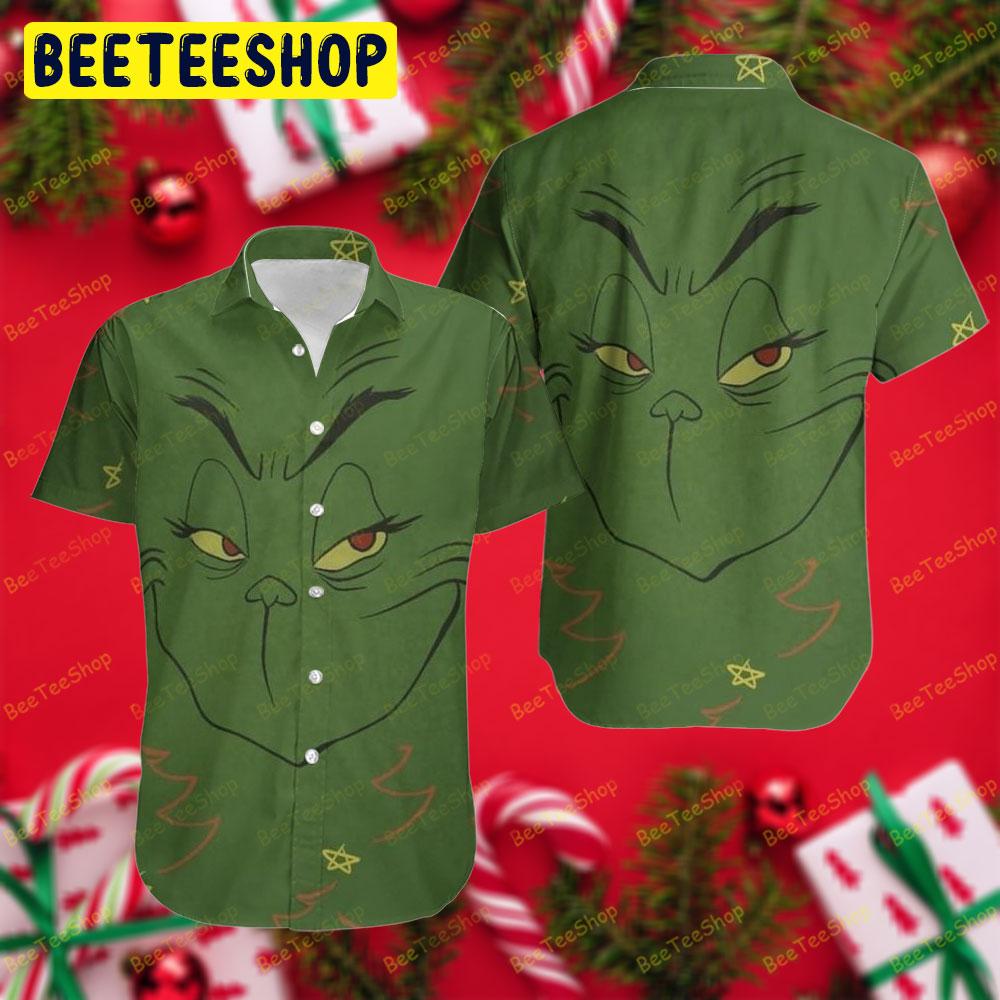 Funny Face Of Grinch Trending Hawaii Shirt