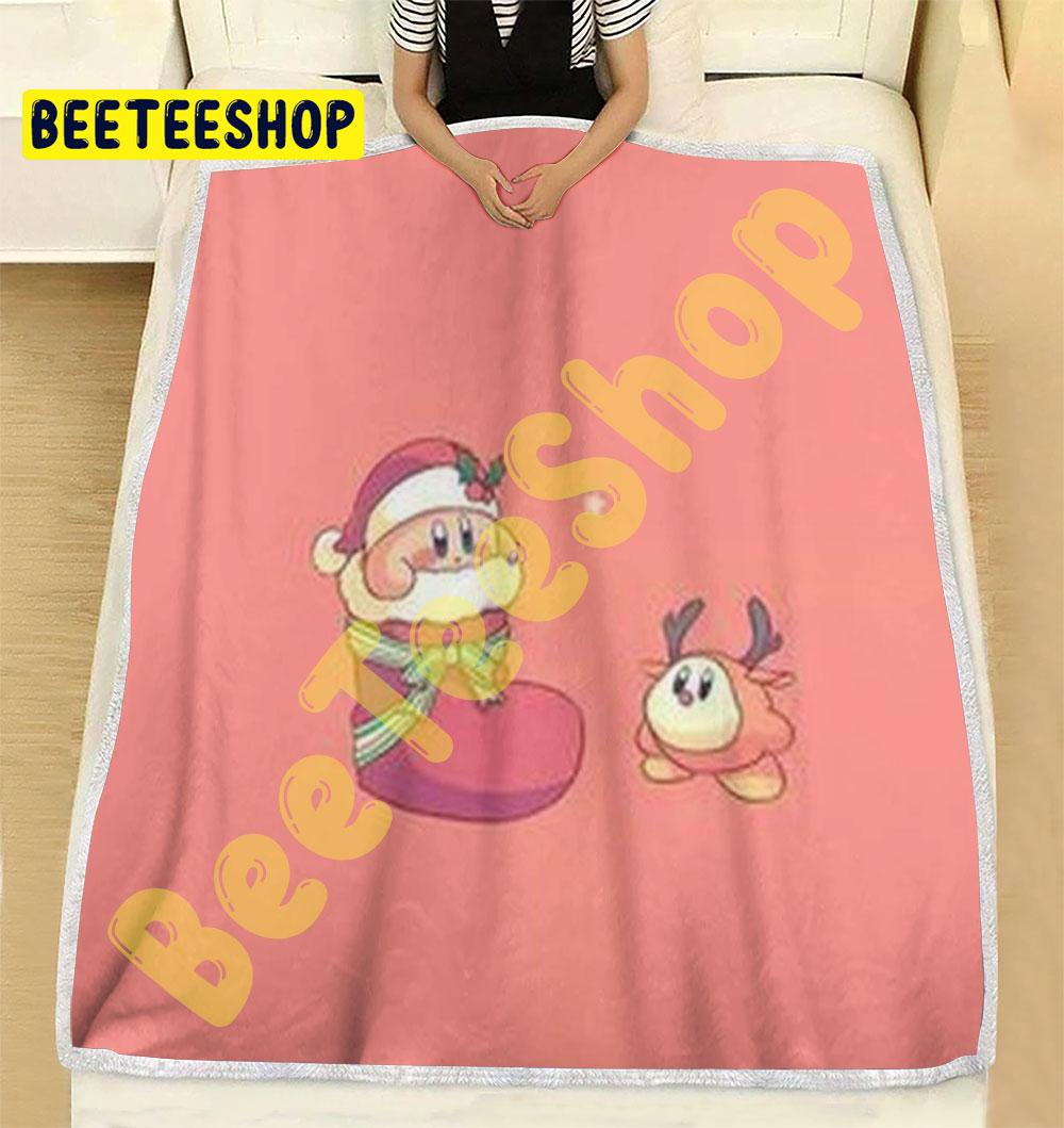 Funny Kirby Christmas 01 Trending Blanket