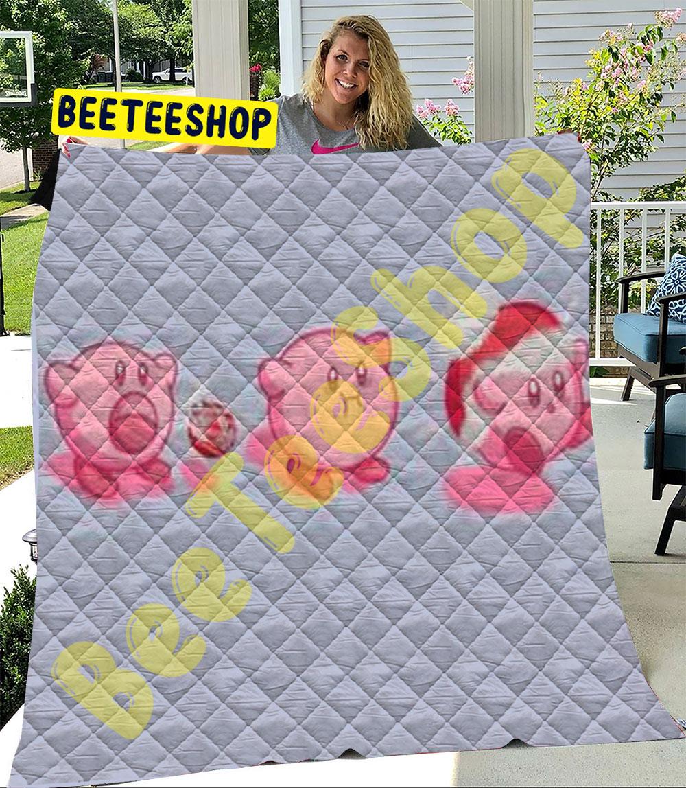 Funny Kirby Christmas 02 Trending Quilt