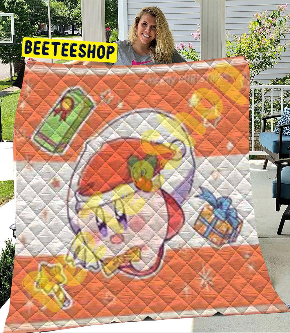 Funny Kirby Christmas 09 Trending Quilt