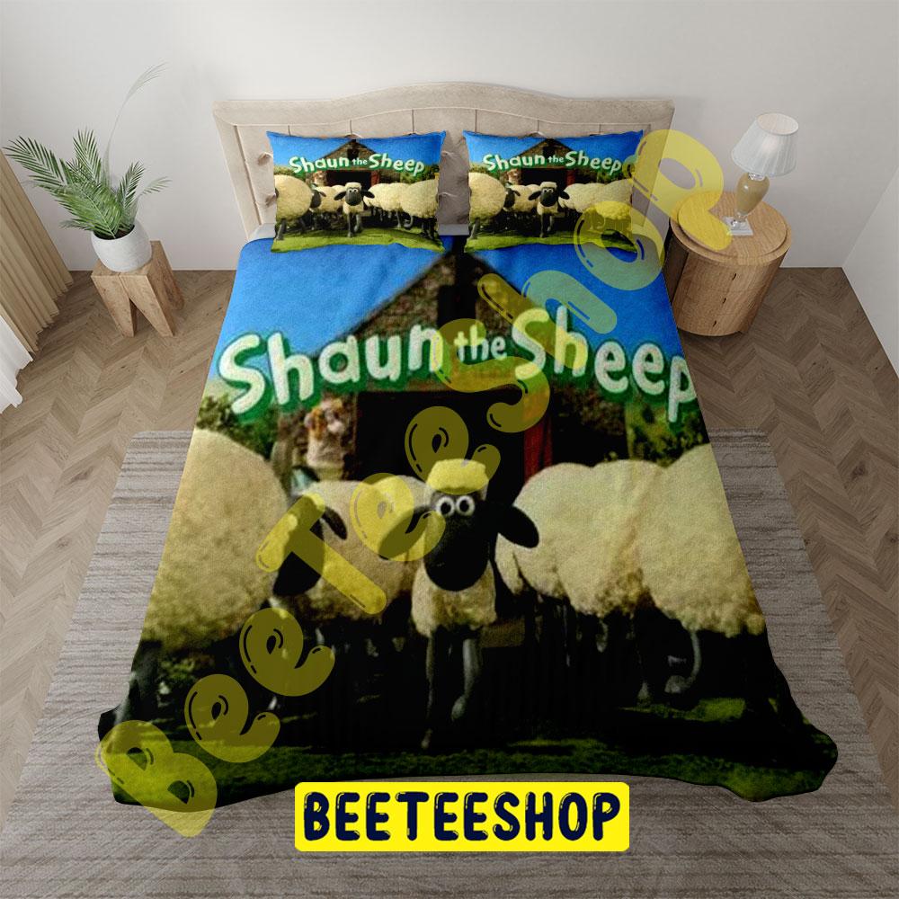 Funny Shaun The Sheep The Flight Before Christmas 01 Trending Bedding Set