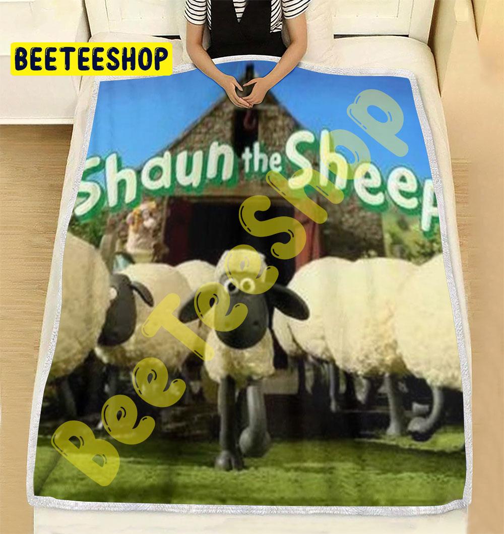 Funny Shaun The Sheep The Flight Before Christmas 01 Trending Blanket