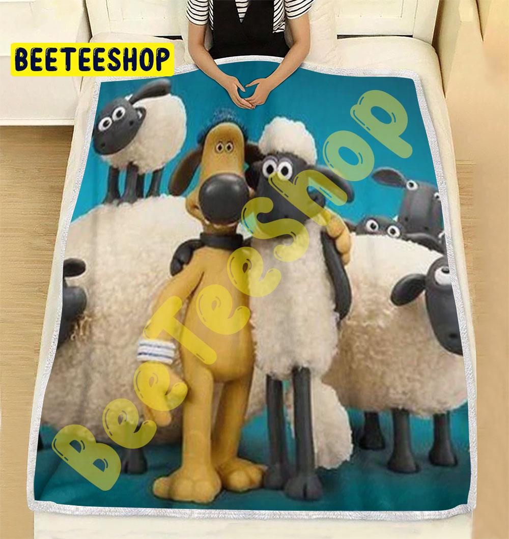 Funny Shaun The Sheep The Flight Before Christmas 02 Trending Blanket