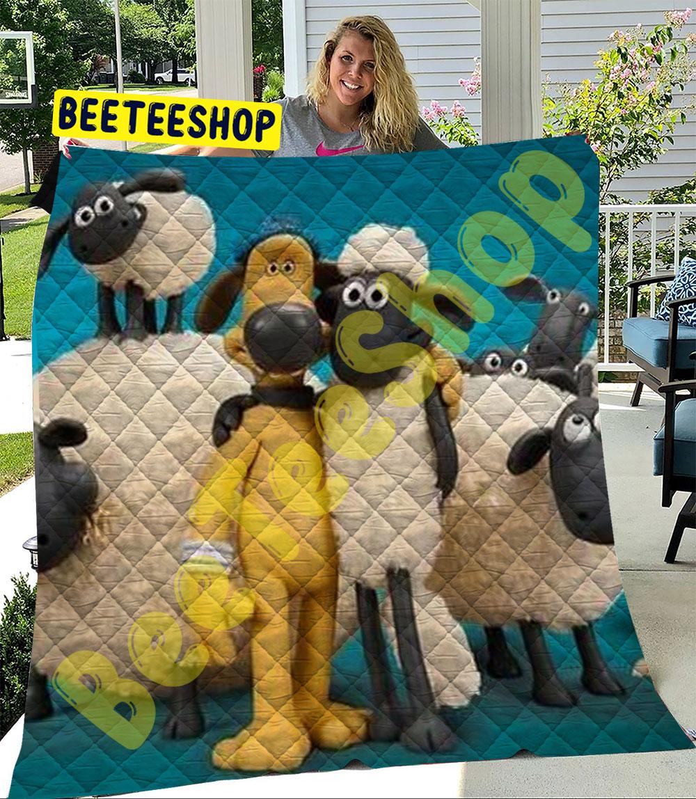 Funny Shaun The Sheep The Flight Before Christmas 02 Trending Quilt