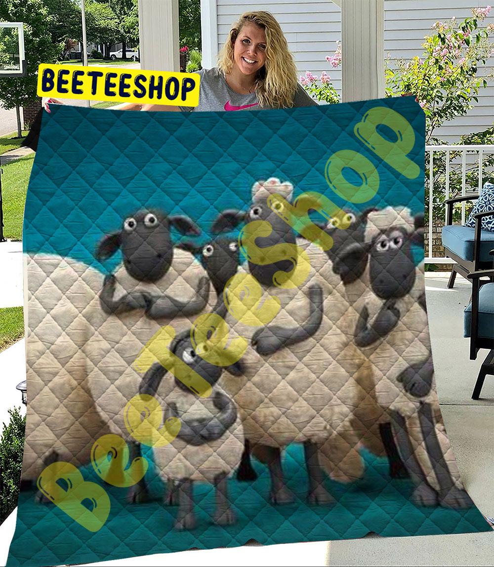 Funny Shaun The Sheep The Flight Before Christmas 05 Trending Quilt