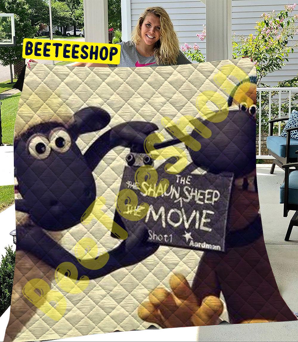 Funny Shaun The Sheep The Flight Before Christmas 08 Trending Quilt