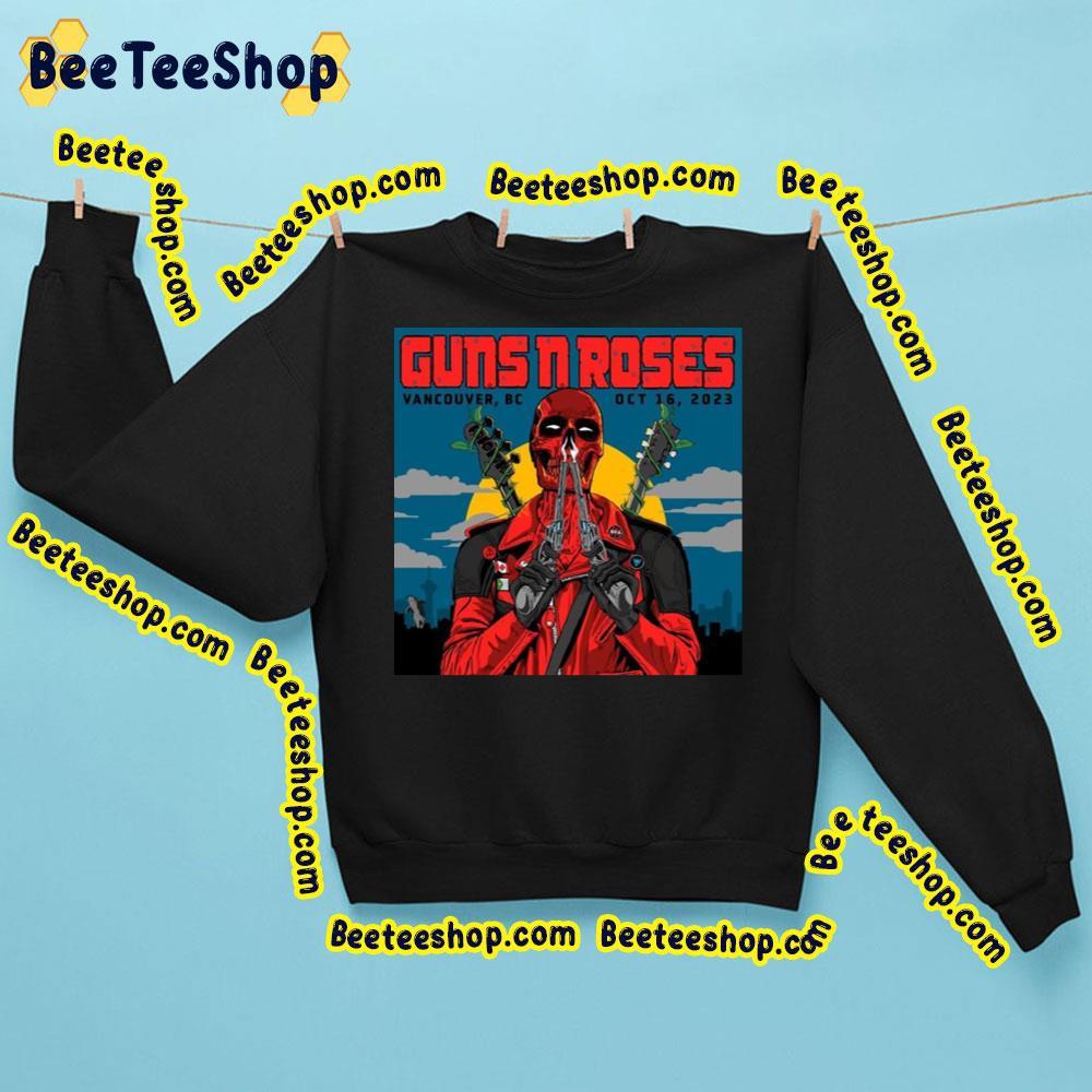 Guns N’ Roses Vancouver Oct 2023 Funny Deadpool Trending Unisex Sweatshirt