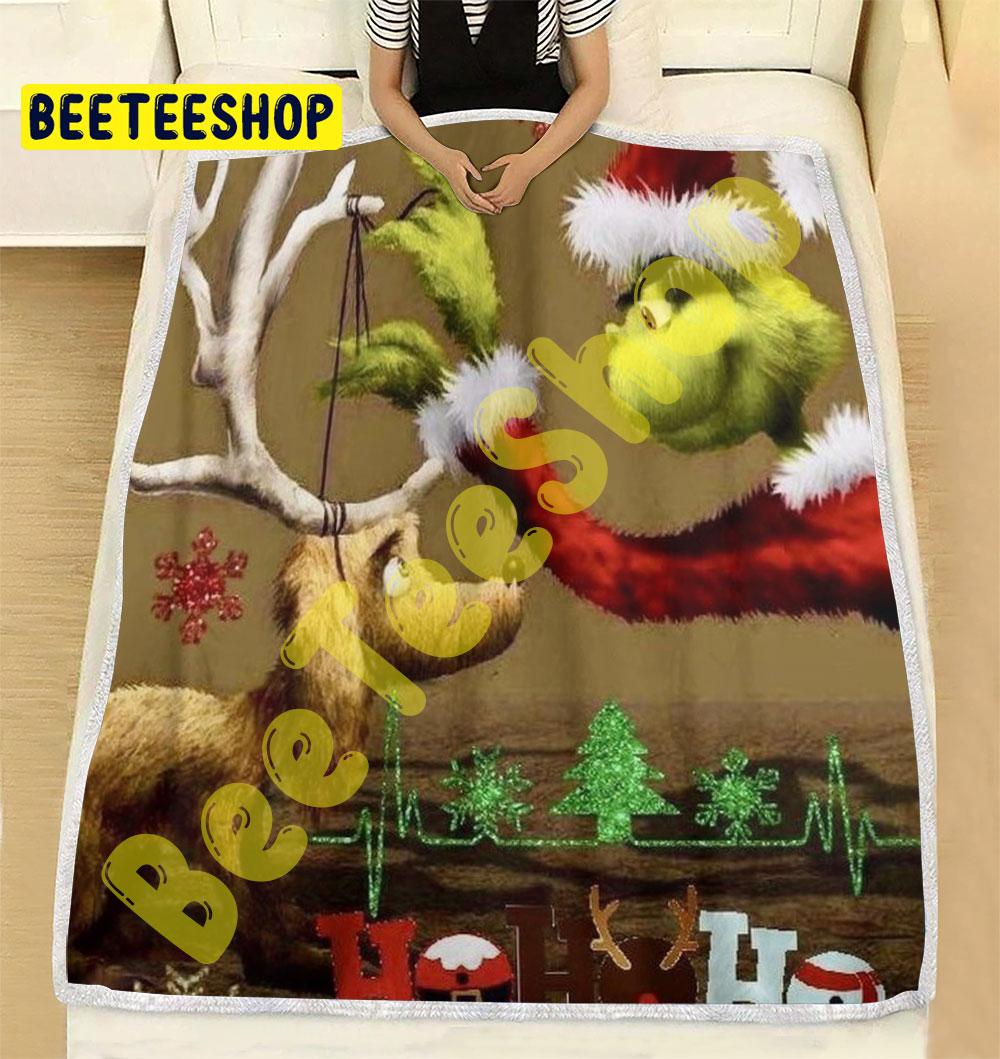 Hohoho Max And Grinch Trending Blanket