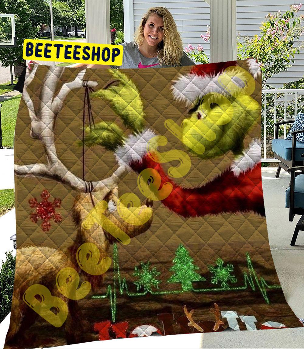 Hohoho Max And Grinch Trending Quilt