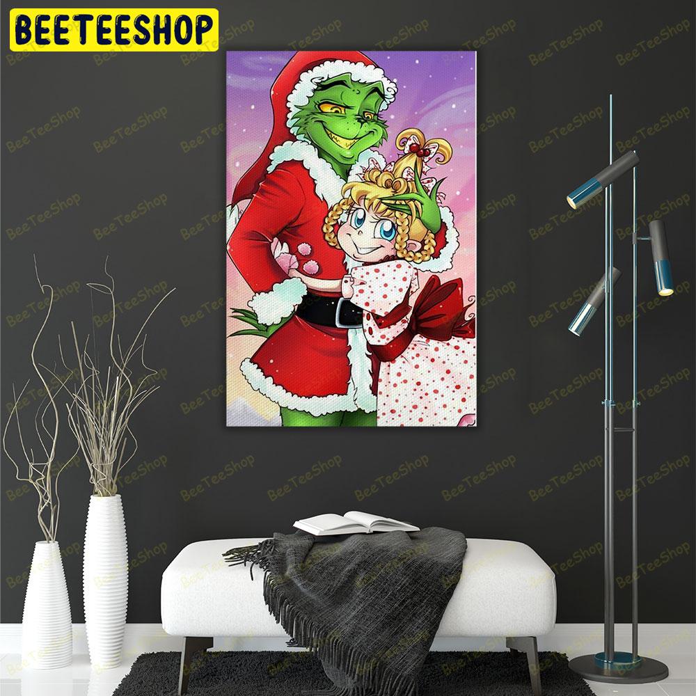 Hug Grinch Trending US Portrait Canvas