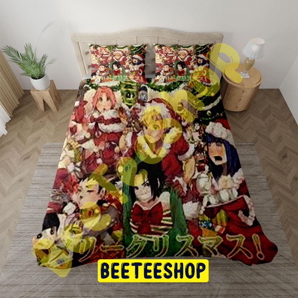 Naruto Manga Christmas 04 Trending Bedding Set Beeteeshop 9137