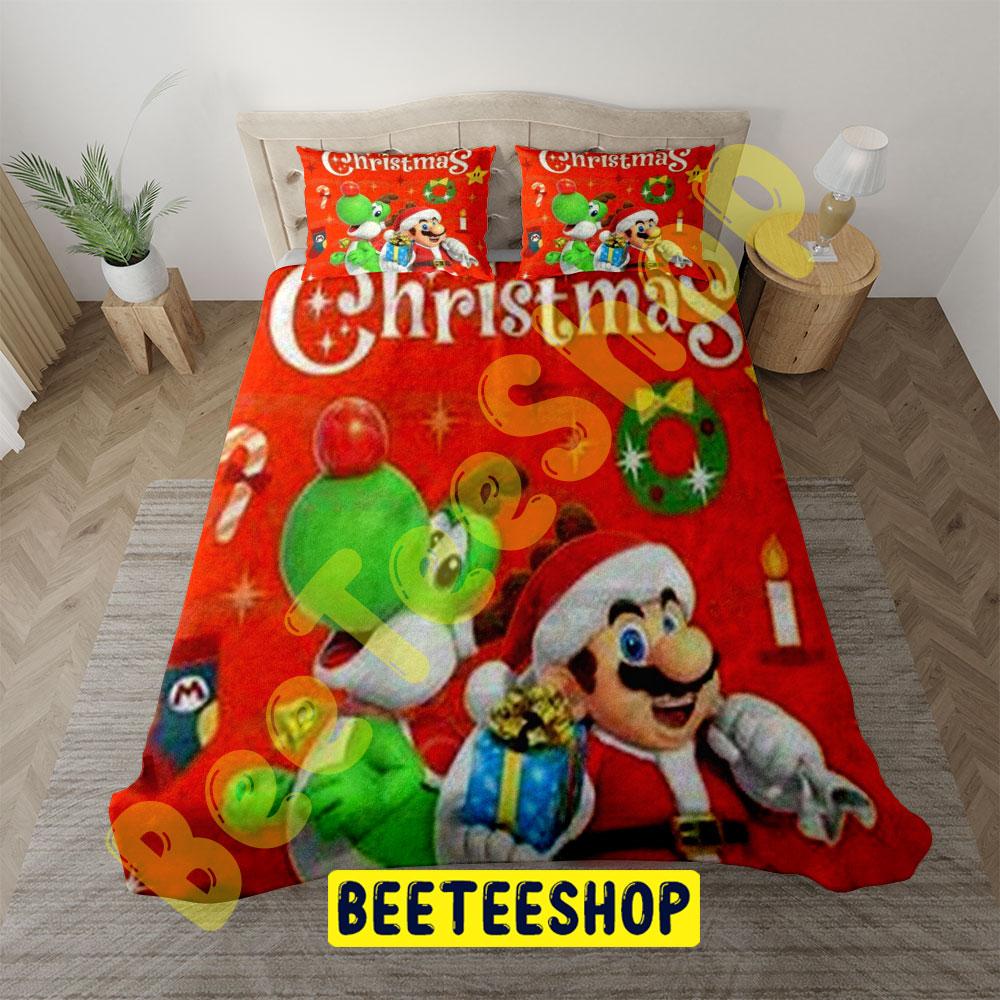 Super Mario Christmas 03 Trending Bedding Set