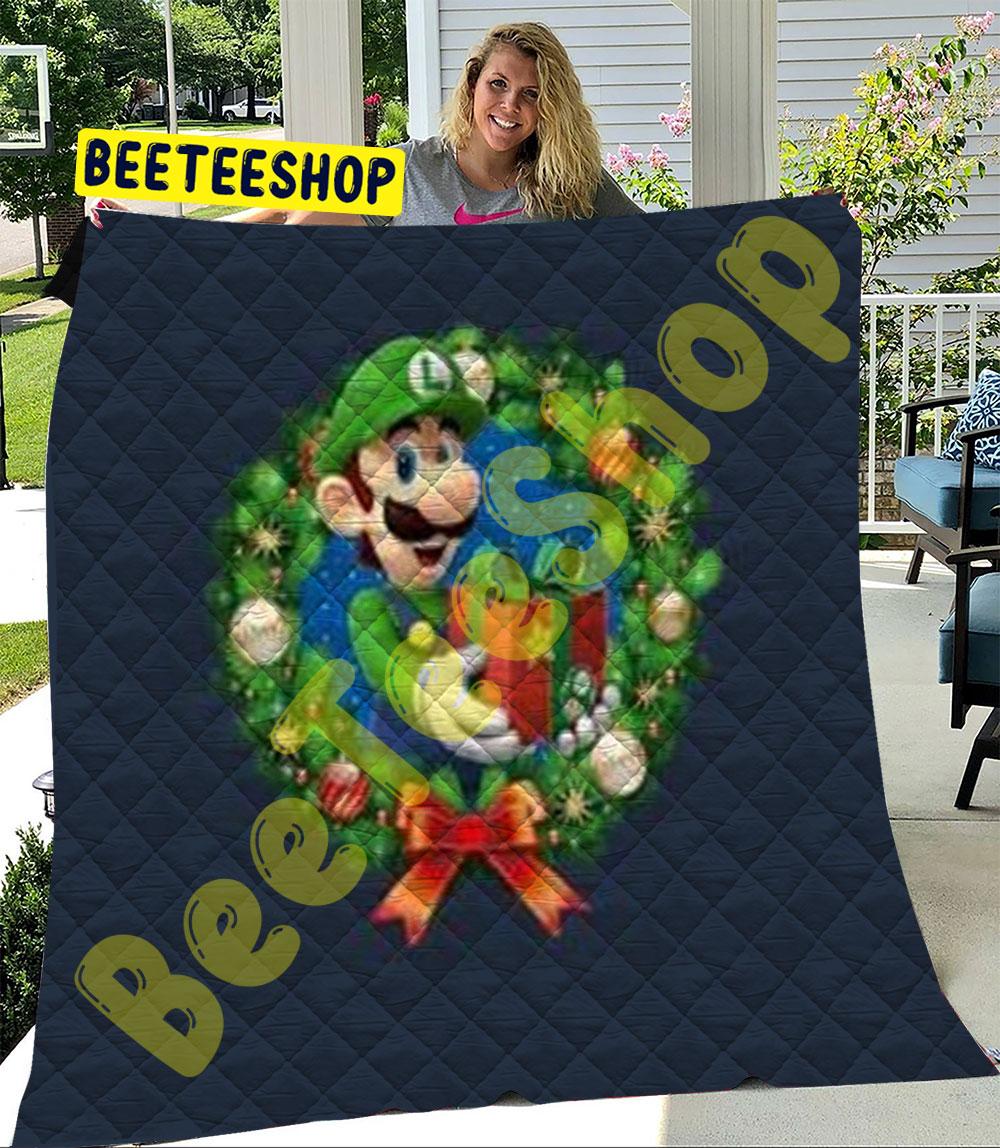 Super Mario Christmas 08 Trending Quilt