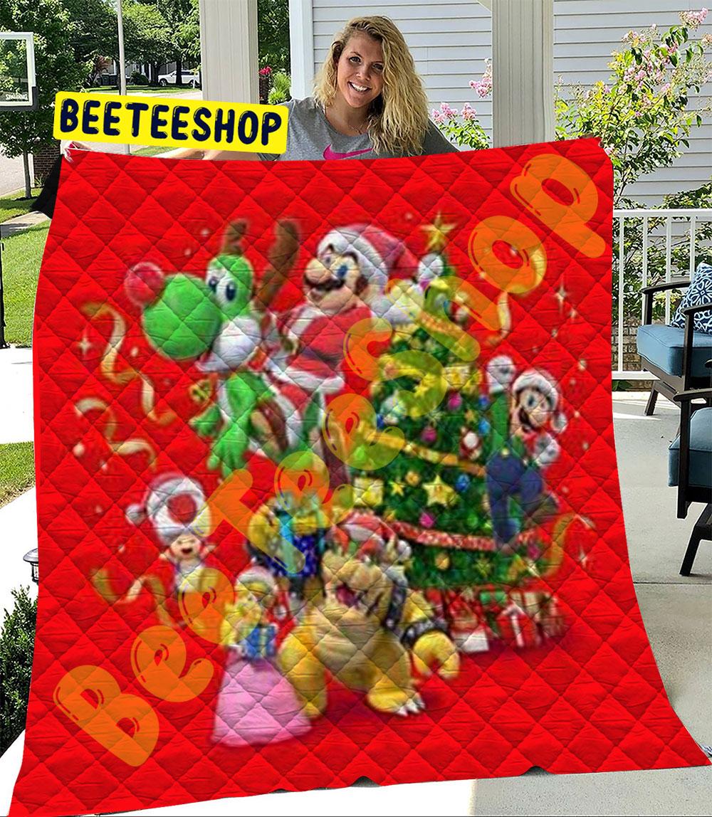 Super Mario Christmas 09 Trending Quilt