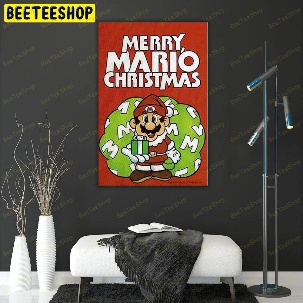 Super Mario Christmas 10 Trending US Portrait Canvas
