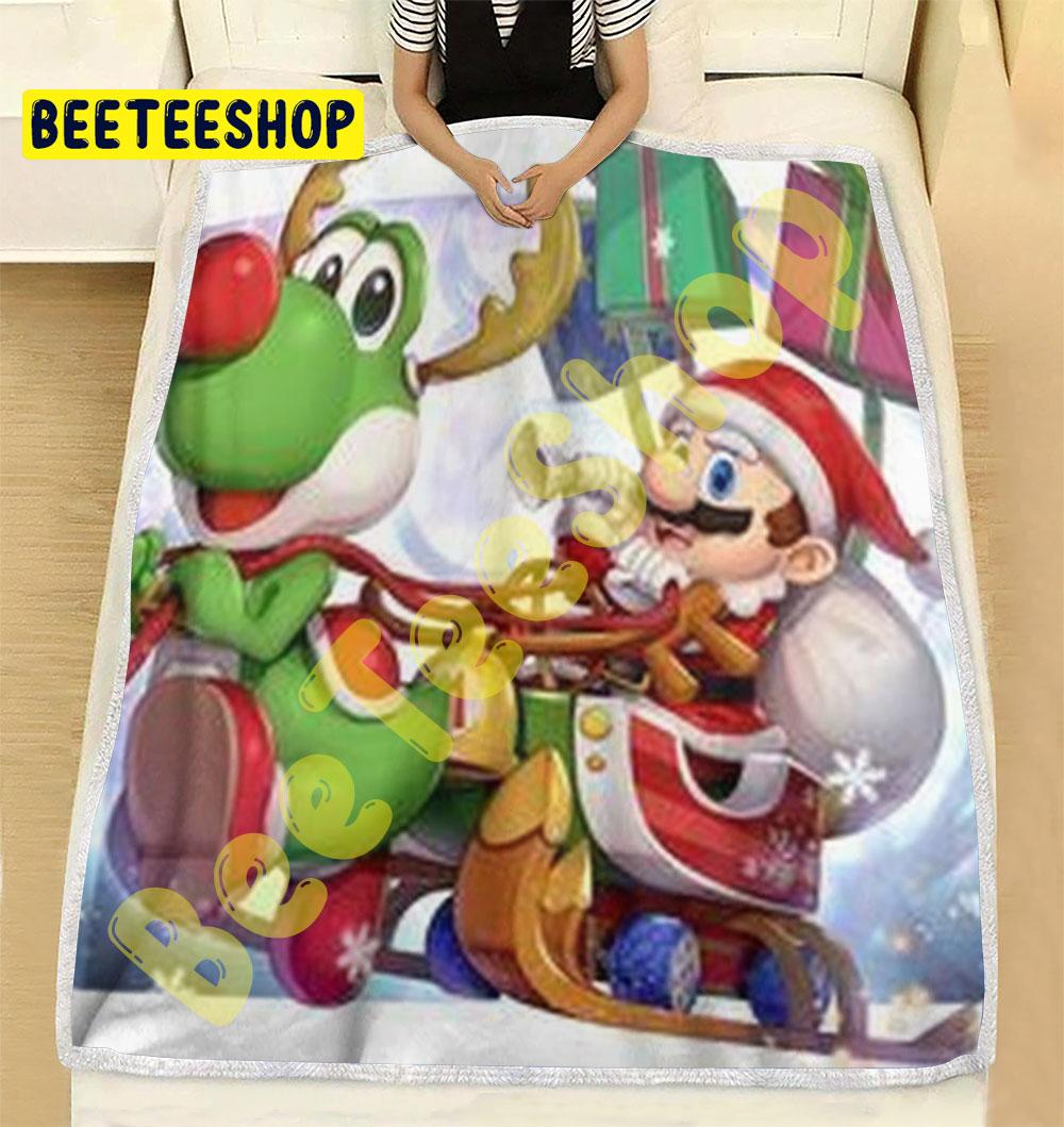 Super Mario Christmas 12 Trending Blanket