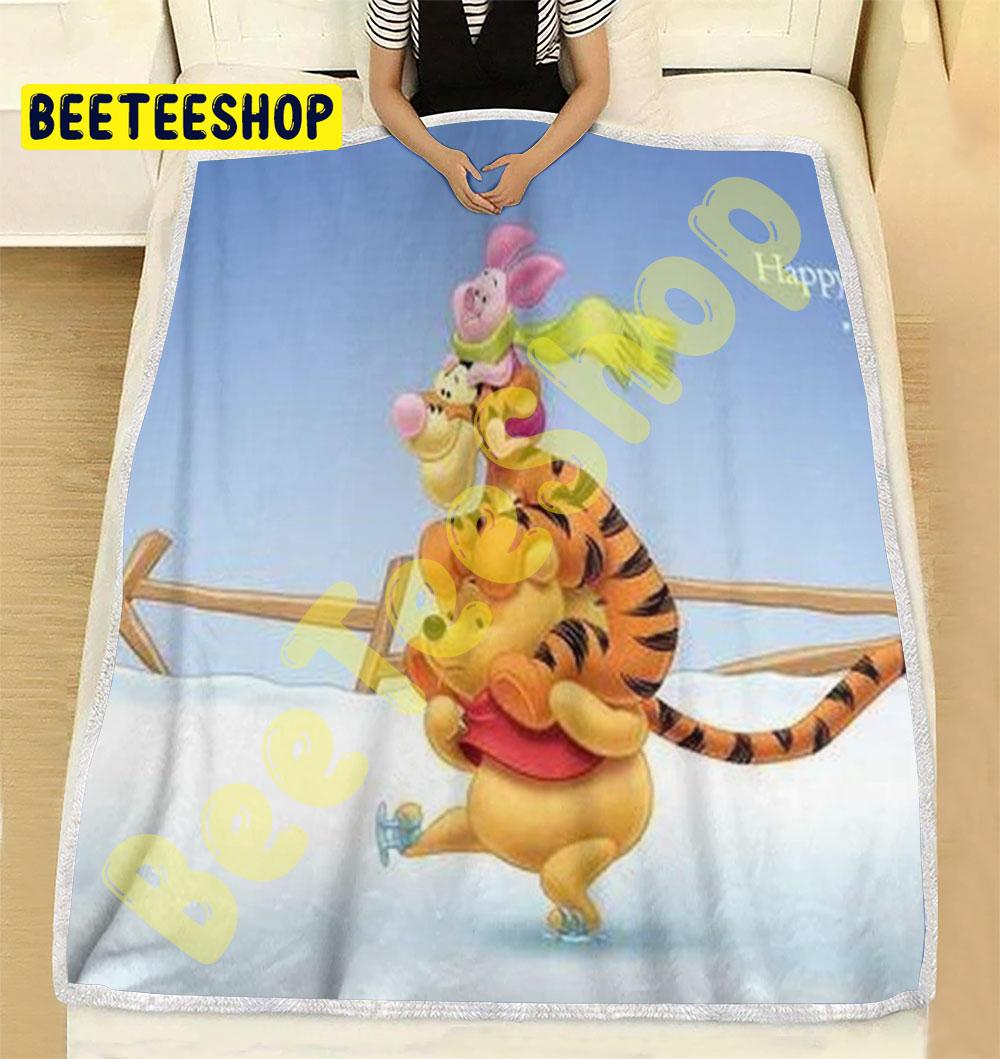 Winnie The Pooh A Very Merry Pooh Year 3 Trending Blanket