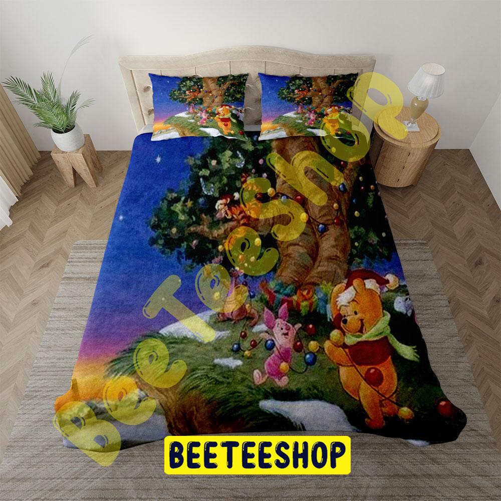 Winnie The Pooh A Very Merry Pooh Year 5 Trending Bedding Set