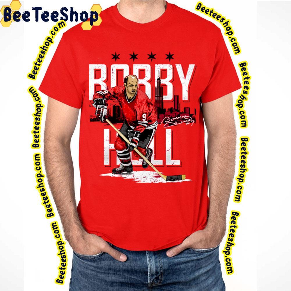 Chicago Skyline Bobby Hull Hockey Unisex T-Shirt