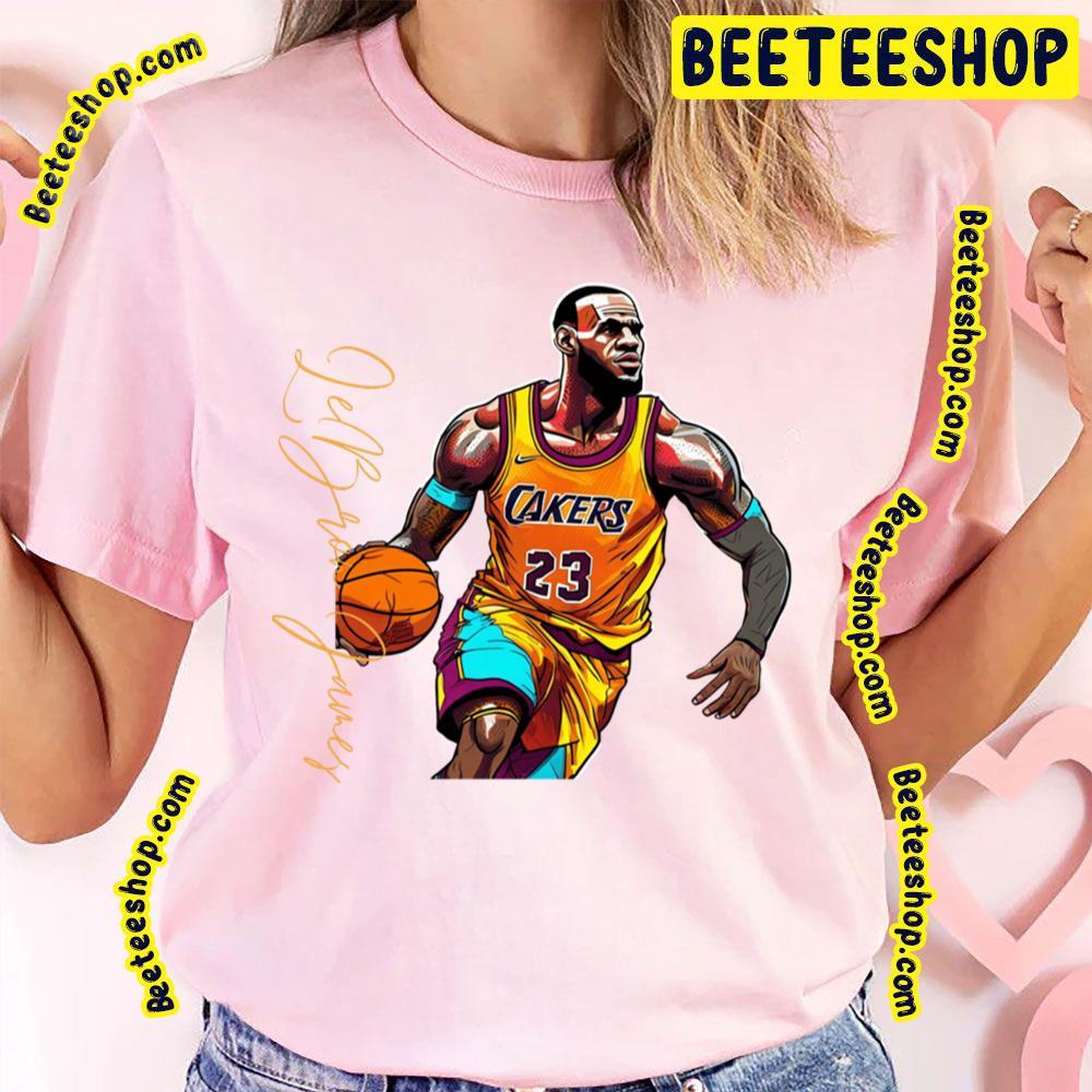 Retro Style Goat Victor Illustration Lebron James Basketball Unisex T-Shirt