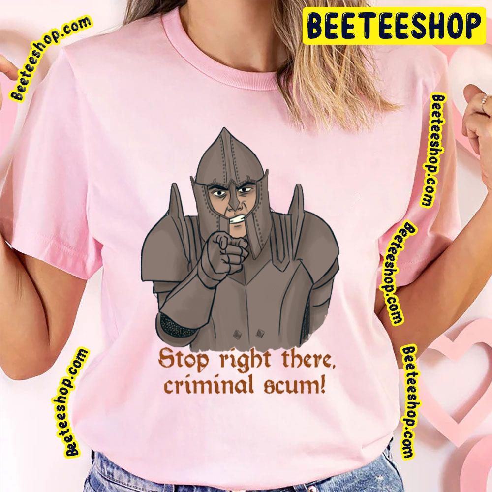 Stop Right There Oblivion Guard The Elder Scrolls Beeteeshop Trending Unisex T-Shirt