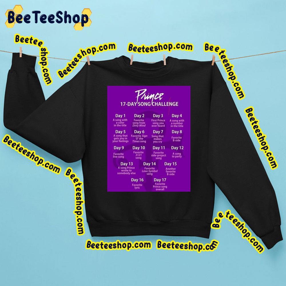 The Prince Experience 17 Days Song Chalange Dates Beeteeshop Trending Unisex Sweatshirt