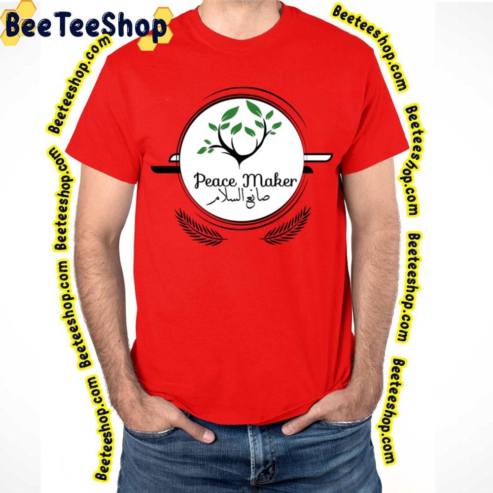 White Circle Peace Maker Beeteeshop Trending Unisex T-Shirt