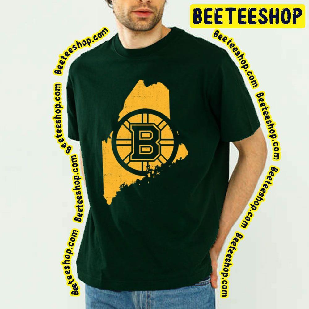 Yellow Logo Boston Bruins Hockey Unisex T-Shirt