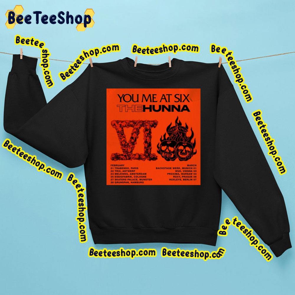 You Me At Six The Hunna Tour 2023 Beeteeshop Trending Unisex T-Shirt